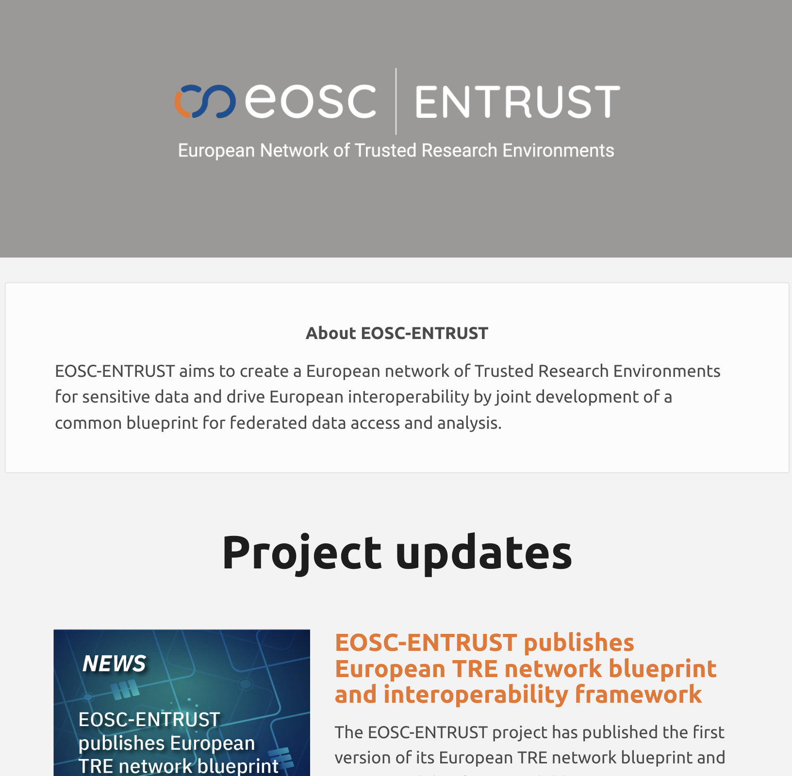 Project updates